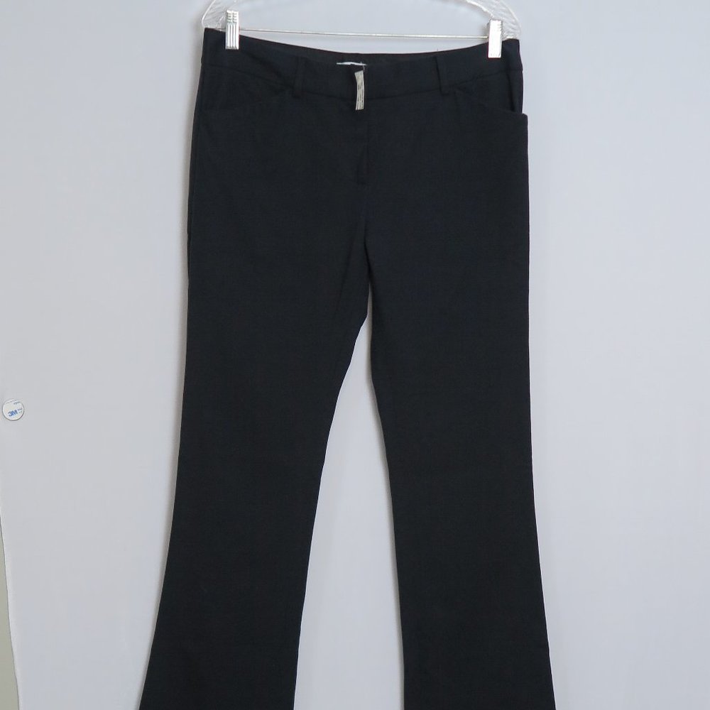 NWT IISLI New York Navy Blue Cotton Dress Career Bell Pants Size 10 MSRP $195